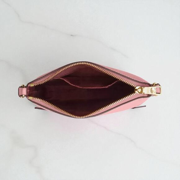 Coach Mini Rowan File Bag Crossbody Purse in Light Blush Pink Leather CE871 - Picture 3 of 4